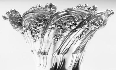  Tiffany Co Antique Tiffany Art Nouveau Classical Sterling Silver 18 Inch Vase