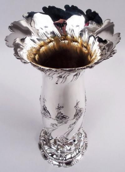  Tiffany Co Antique Tiffany Art Nouveau Classical Sterling Silver 18 Inch Vase