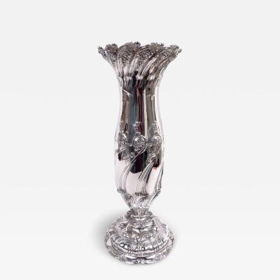  Tiffany Co Antique Tiffany Art Nouveau Classical Sterling Silver 18 Inch Vase