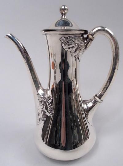  Tiffany Co Antique Tiffany Blackberry Sterling Silver Coffeepot