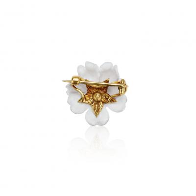 Tiffany Co Antique Tiffany Co Enamel Flower Brooch