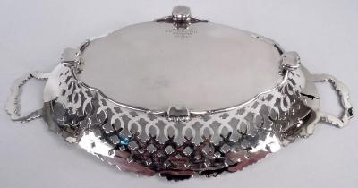  Tiffany Co Antique Tiffany Edwardian Classical Pierced Sterling Silver Bread Tray