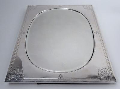  Tiffany Co Antique Tiffany Edwardian Classical Sterling Silver Table Mirror