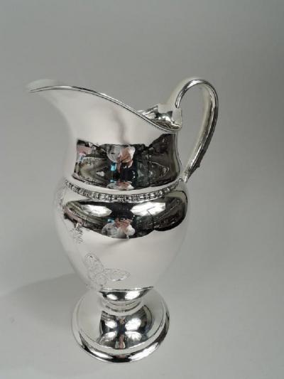  Tiffany Co Antique Tiffany Edwardian Classical Sterling Silver Water Pitcher