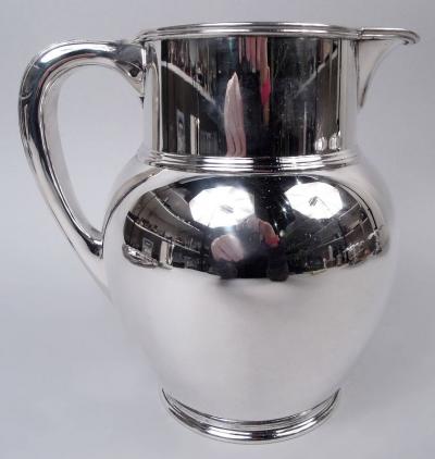  Tiffany Co Antique Tiffany Edwardian Classical Sterling Silver Water Pitcher