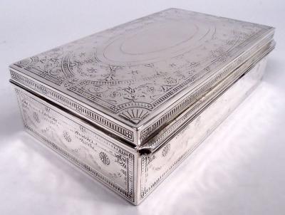  Tiffany Co Antique Tiffany Edwardian Regency Sterling Silver Box
