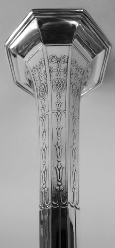  Tiffany Co Antique Tiffany Edwardian Regency Sterling Silver Bud Vase