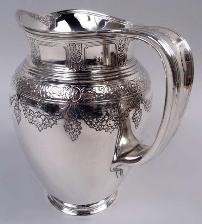  Tiffany Co Antique Tiffany Edwardian Regency Sterling Silver Water Pitcher