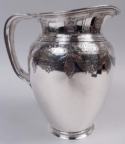  Tiffany Co Antique Tiffany Edwardian Regency Sterling Silver Water Pitcher