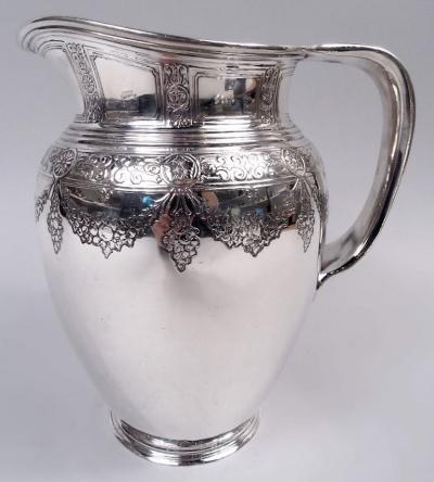  Tiffany Co Antique Tiffany Edwardian Regency Sterling Silver Water Pitcher
