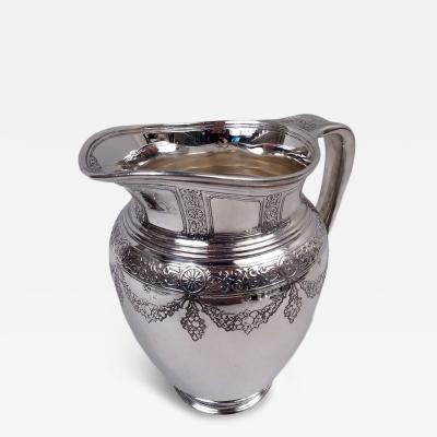  Tiffany Co Antique Tiffany Edwardian Regency Sterling Silver Water Pitcher