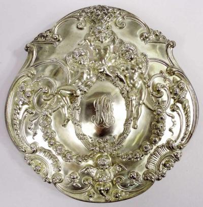  Tiffany Co Antique Tiffany Edwardian Rococo Gilt Sterling Silver Keepsake Box