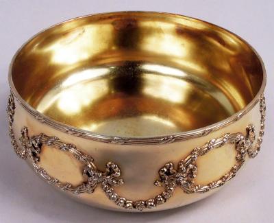  Tiffany Co Antique Tiffany Edwardian Rococo Gilt Sterling Silver Keepsake Box