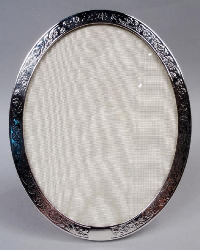 Tiffany Co Antique Tiffany Edwardian Sterling Silver Oval Picture Frame