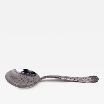  Tiffany Co Antique Tiffany Fruits Flowers Sterling Silver Peapod Pea Server