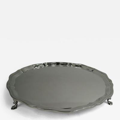  Tiffany Co Antique Tiffany Large English Georgian Sterling Silver Salver 1926