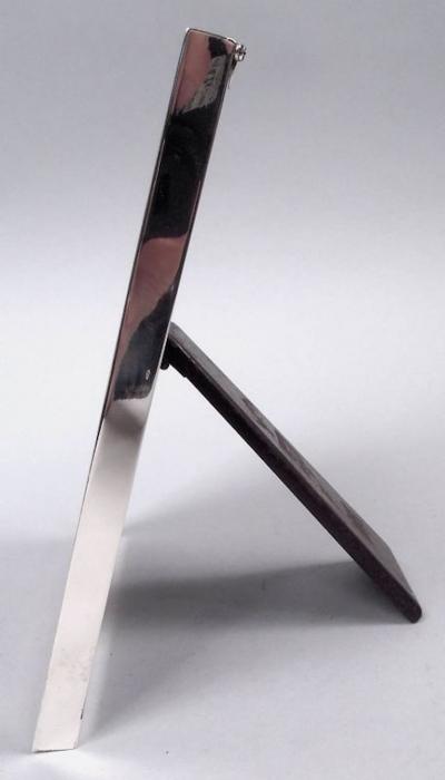  Tiffany Co Antique Tiffany Modern Sterling Silver 14K Gold Picture Frame