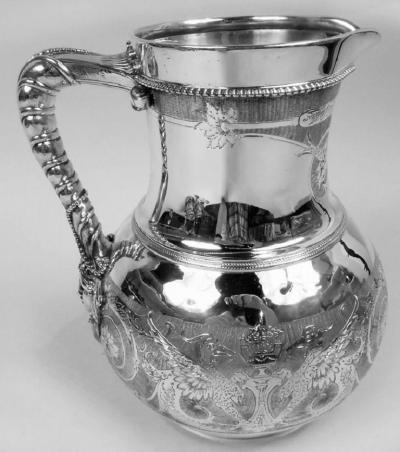  Tiffany Co Antique Tiffany New York Classical Sterling Silver Water Pitcher