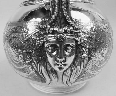  Tiffany Co Antique Tiffany New York Classical Sterling Silver Water Pitcher