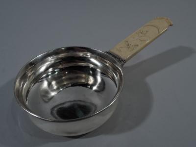  Tiffany Co Antique Tiffany Sterling Silver Porringer with Medieval Huntsman