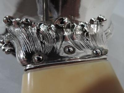  Tiffany Co Antique Tiffany Sterling Silver Porringer with Medieval Huntsman