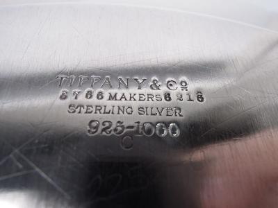  Tiffany Co Antique Tiffany Sterling Silver Tray with Bold Wave Edge