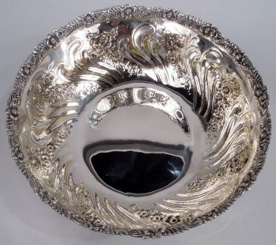  Tiffany Co Antique Tiffany Victorian Classical Repousse Sterling Silver Bowl