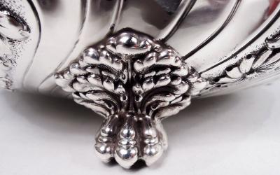  Tiffany Co Antique Tiffany Victorian Classical Repousse Sterling Silver Bowl