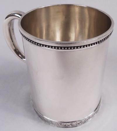 Tiffany Co Antique Tiffany Victorian Classical Sterling Silver Baby Cup