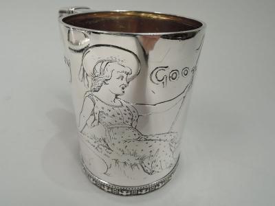  Tiffany Co Antique Tiffany Victorian Nursery Rhyme Goosey Gander Baby Cup