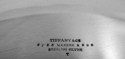  Tiffany Co Antique Tiffany Wave Edge Sterling Silver 10 Inch Round Tray