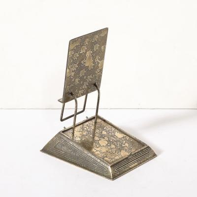  Tiffany Co Bronze Dor Calendar Holder in the Graduate Pattern signed Tiffany Co 