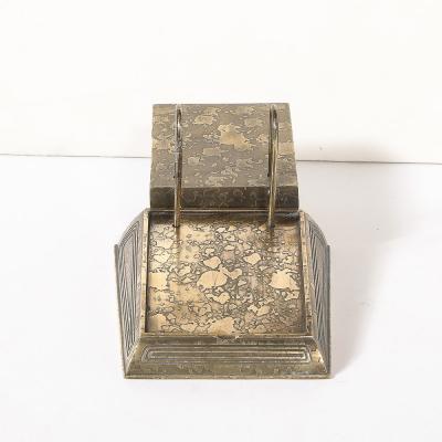  Tiffany Co Bronze Dor Calendar Holder in the Graduate Pattern signed Tiffany Co 