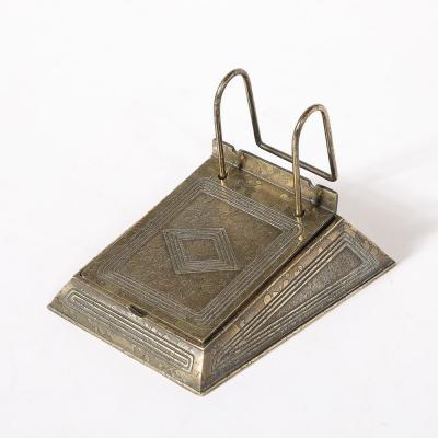  Tiffany Co Bronze Dor Calendar Holder in the Graduate Pattern signed Tiffany Co 