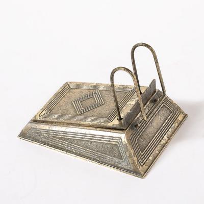  Tiffany Co Bronze Dor Calendar Holder in the Graduate Pattern signed Tiffany Co 