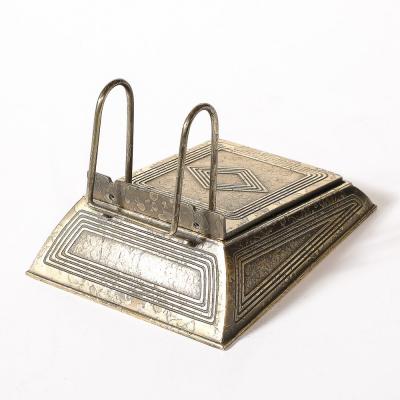  Tiffany Co Bronze Dor Calendar Holder in the Graduate Pattern signed Tiffany Co 