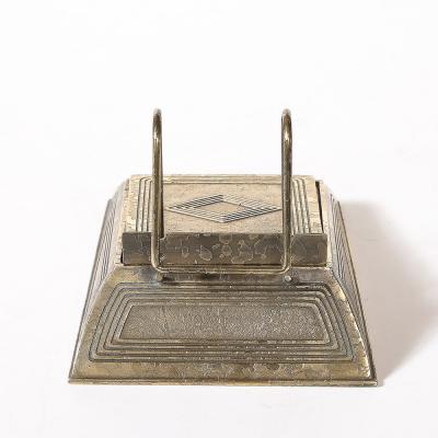  Tiffany Co Bronze Dor Calendar Holder in the Graduate Pattern signed Tiffany Co 
