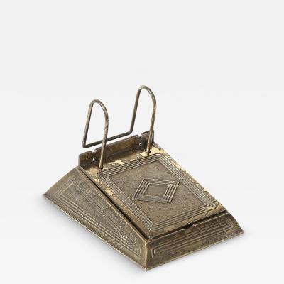  Tiffany Co Bronze Dor Calendar Holder in the Graduate Pattern signed Tiffany Co 