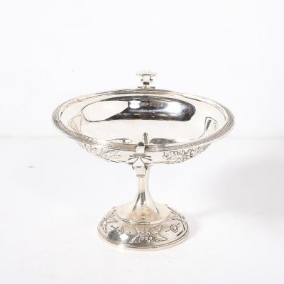  Tiffany Co Early Tiffany Sterling Silver Greek Revival Classical Kylix Compote