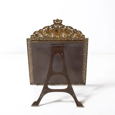  Tiffany Co Elegant Gilded Age Gilt Bronze Standing Mirror signed Tiffany Co