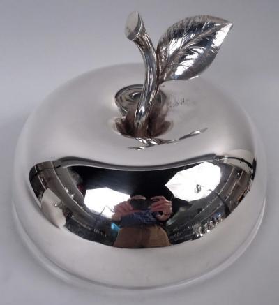  Tiffany Co Extra Large Tiffany Midcentury Modern Sterling Silver Apple Ice Bucket