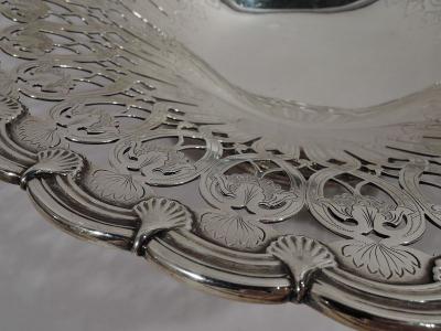  Tiffany Co Large Tiffany Edwardian Art Nouveau Sterling Silver Basket