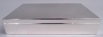  Tiffany Co Large and Heavy American Modern Sterling Silver Box by Tiffany