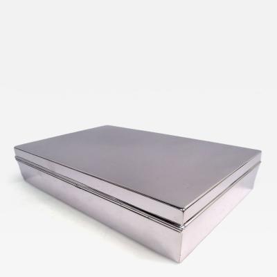  Tiffany Co Large and Heavy American Modern Sterling Silver Box by Tiffany