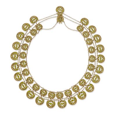  Tiffany Co Louis Comfort Tiffany for Tiffany Co Enamel Necklace