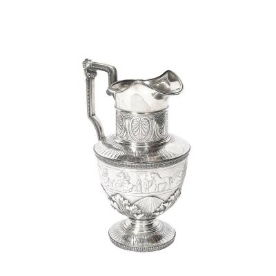  Tiffany Co Museum Quality Neo Grec Tiffany Co Sterling Silver Ewer by Edward C Moore