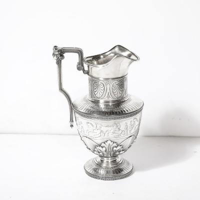  Tiffany Co Museum Quality Neo Grec Tiffany Co Sterling Silver Ewer by Edward C Moore