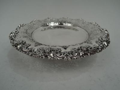 Tiffany Co Pair of Antique Tiffany American Classical Sterling Silver Compotes