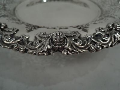  Tiffany Co Pair of Antique Tiffany American Classical Sterling Silver Compotes