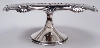  Tiffany Co Pair of Antique Tiffany Edwardian Classical Sterling Silver Compotes